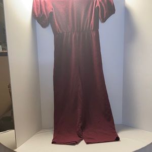 A Burgundy Jumpsuit